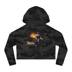 Ethnic Cropped Hoodie for Women