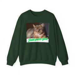 Cat Lover's Unisex Crewneck Sweatshirt - Just Purr-fect Design