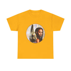 African Mask Theme Unisex Heavy Cotton Tee