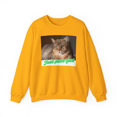 Cat Lover's Unisex Crewneck Sweatshirt - Just Purr-fect Design
