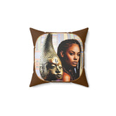 African Themed Square Pillow