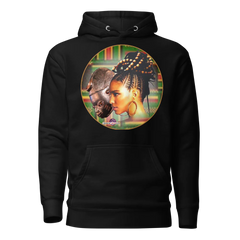 African Mask themed Unisex Premium Hoodie | Cotton Heritage M2580