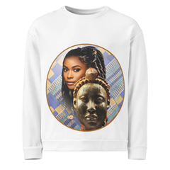 Mask Themed All-Over Print Recycled Unisex Sweatshirt