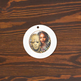 African Mask Themed Acrylic Ornaments