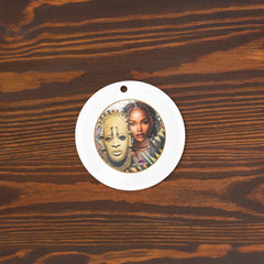 African Mask Themed Acrylic Ornaments