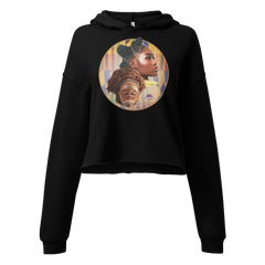 Ethnic Themed Women's Cropped Hoodie | Bella + Canvas 7502