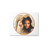 African Mask themed Glossy Metal Print (in)