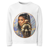 Mask Themed All-Over Print Recycled Unisex Sweatshirt