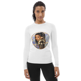 African Mask Themed All-Over Print Women's Rash Guard