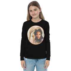 African Mask Themed Youth Long Sleeve Tee | Bella + Canvas 3501Y