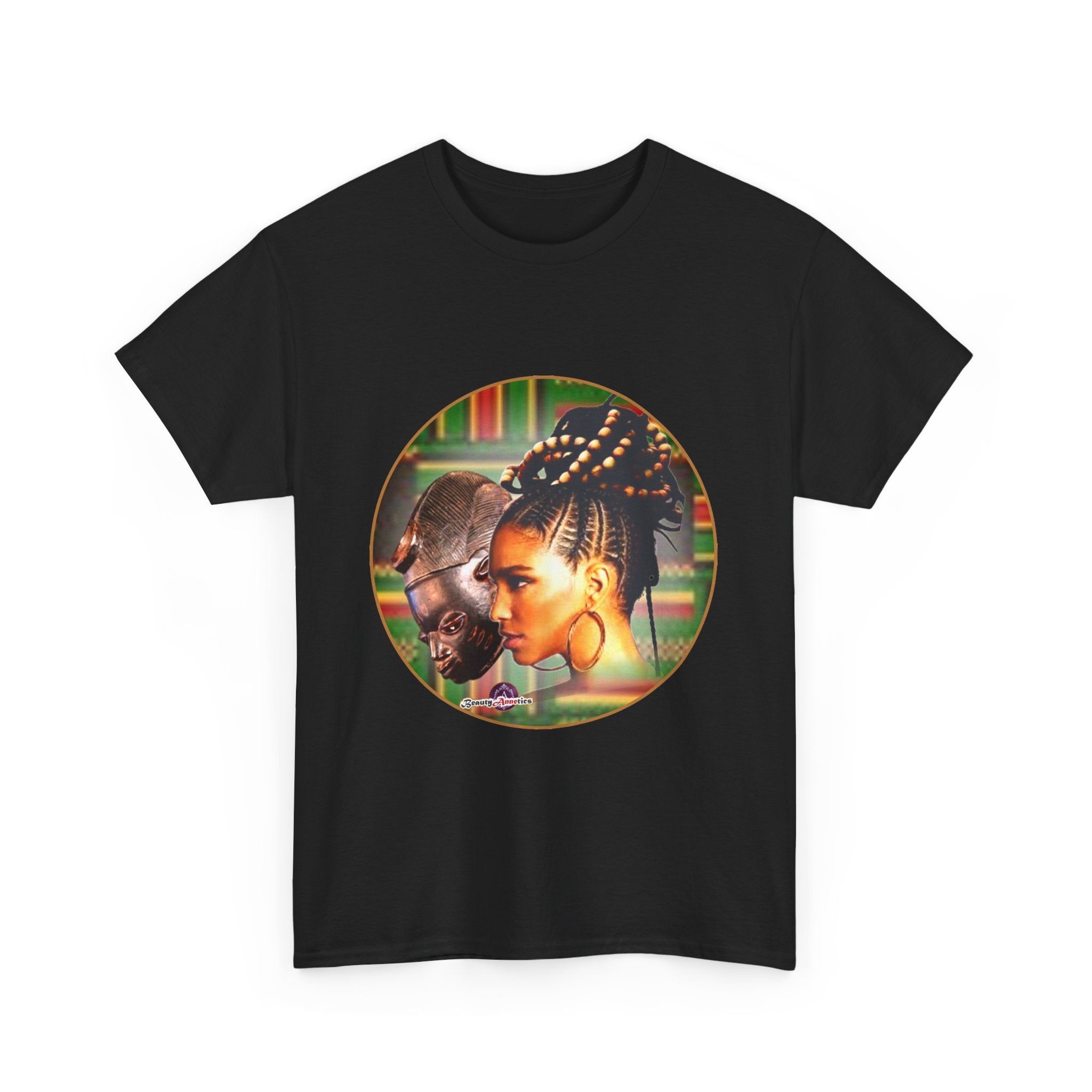Africa Mask Themed Unisex Heavy Cotton Tee