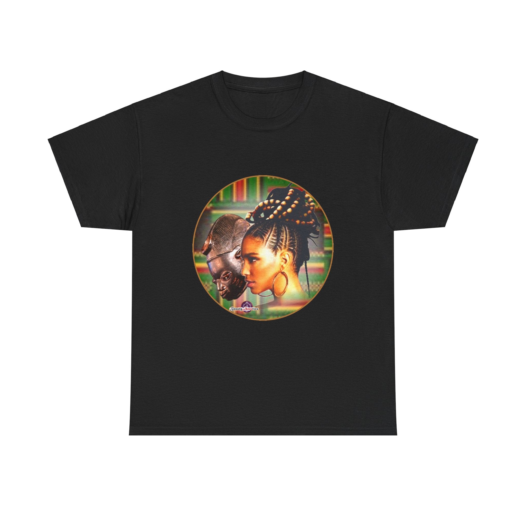 Africa Mask Themed Unisex Heavy Cotton Tee