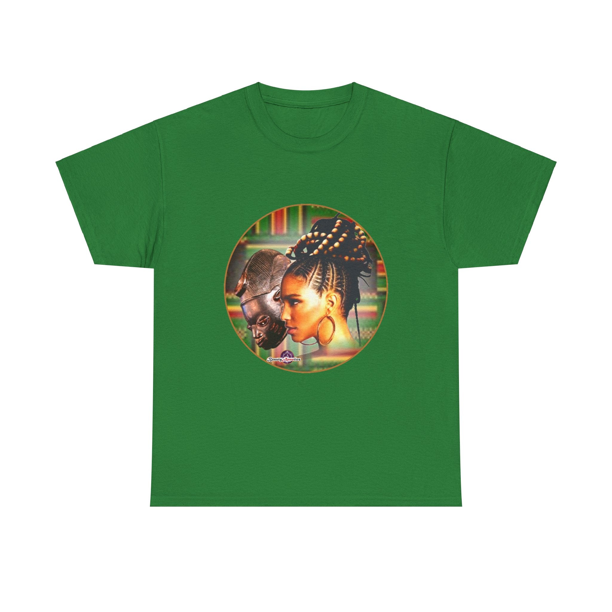Africa Mask Themed Unisex Heavy Cotton Tee