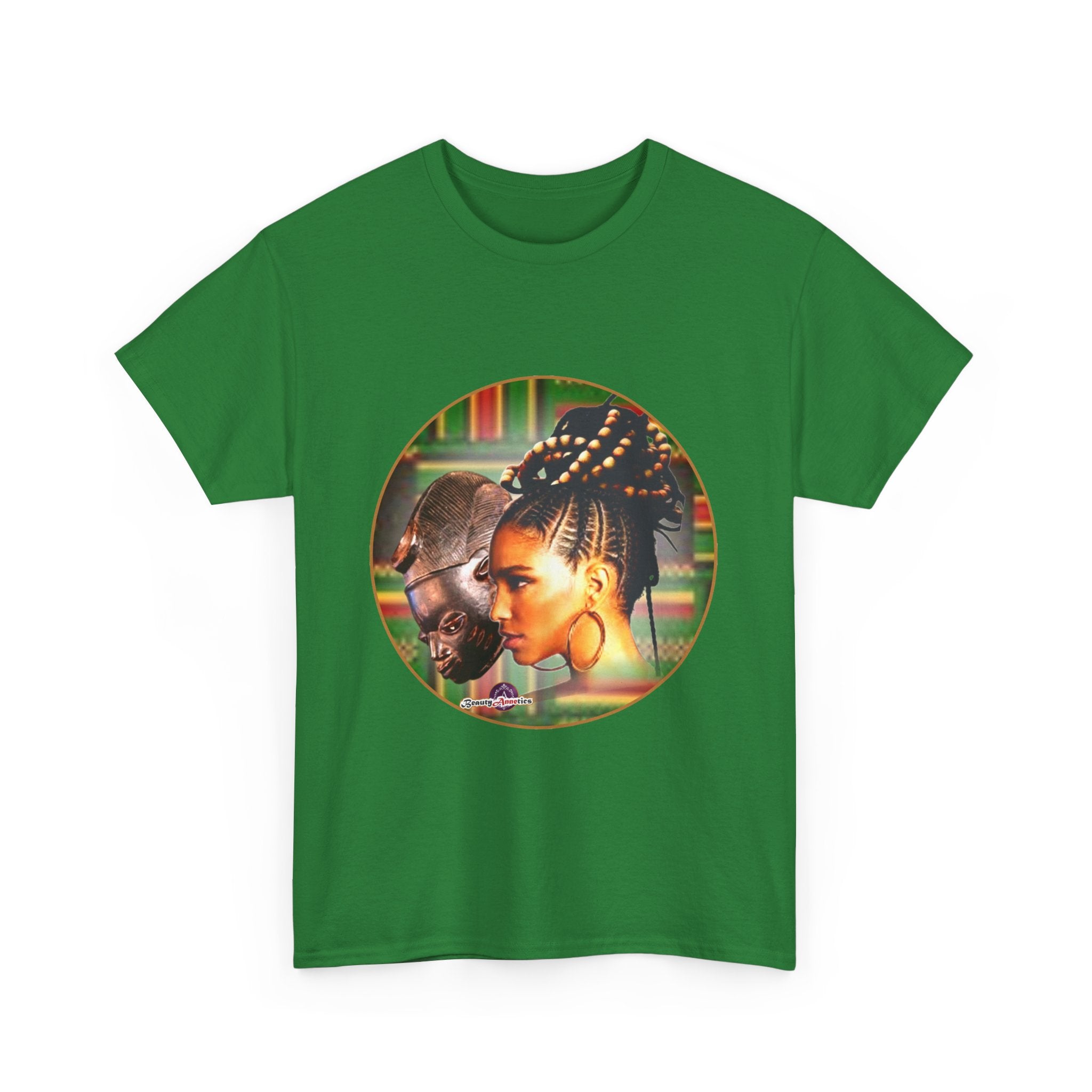 Africa Mask Themed Unisex Heavy Cotton Tee